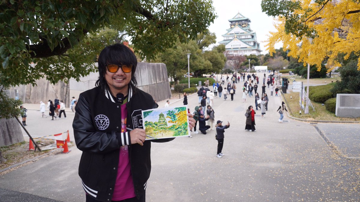 maartstudio's tweet image. Sketch travel Osaka Castle วันนี้มาสเก็ตปราสาทโอซาก้าครับ เดี๋ยวกลับไปวาดสี acrylic ลงบนผ้าใบครับ 🇯🇵🎊 #sketch #sketchbook #sketchtravel #เที่ยวด้วยวาดด้วย #Gopaint #osakacastle🏯 #watercolor #maartstudiobangkok #thacca