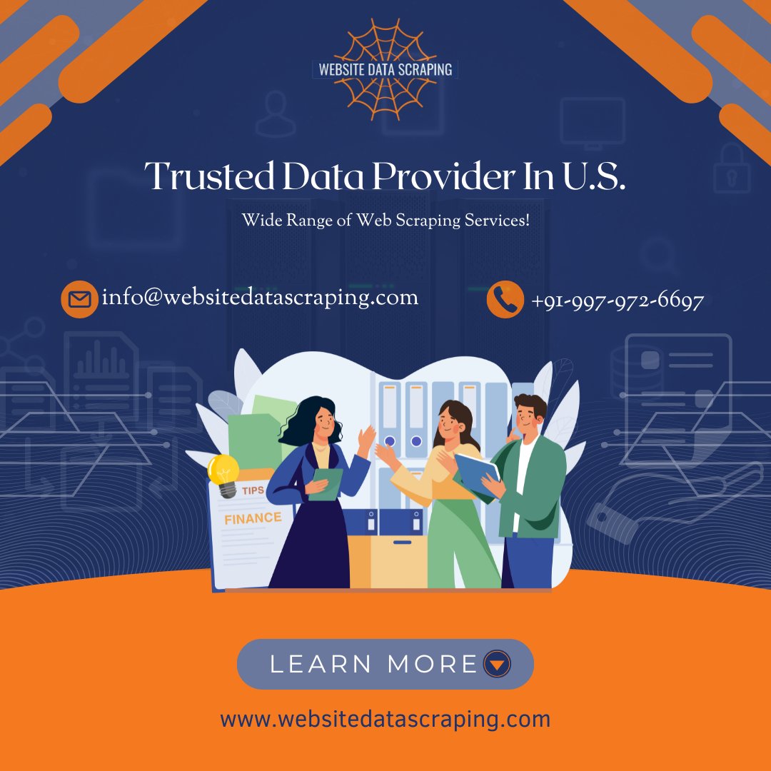 webscraping01's tweet image. Need a partner for scalable data extraction? ✅ WebsiteDataScraping.com delivers insights to help you excel in a competitive market. 💼 Start today! Email us at info@websitedatascraping.com.
#WebScraping #DataSolutions #CompetitiveEdge #GrowthWithData #ScalableServices