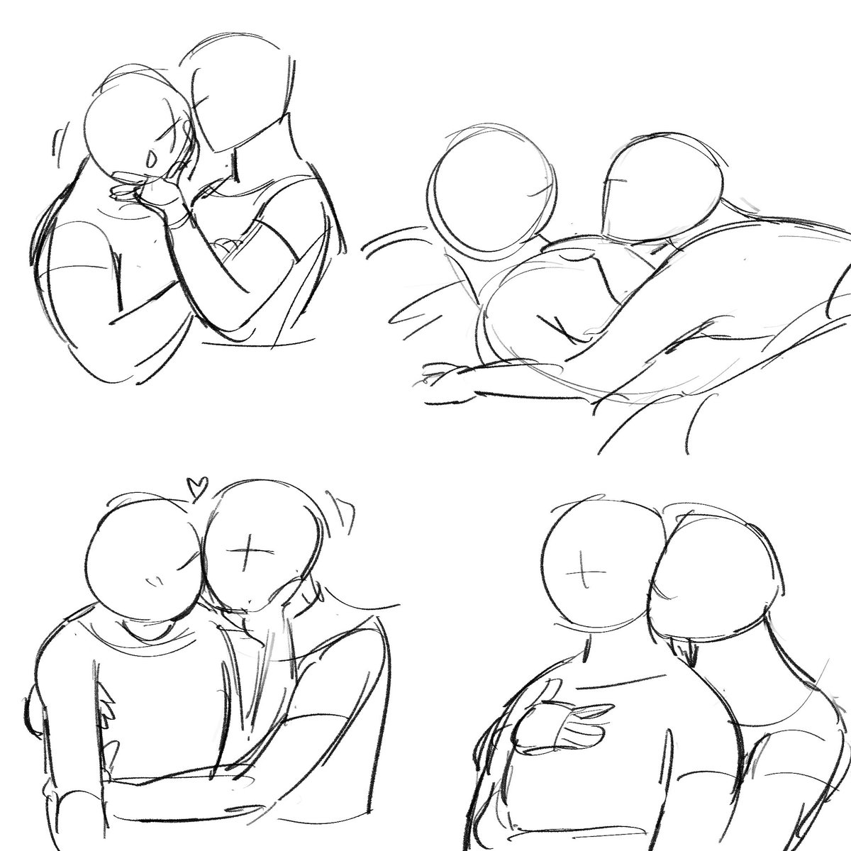 FishsPencil's tweet photo. poses I drew free to use for reference
(Thou, dont recommend drawing on them. These were made to be referenced) https://t.co/fMZZ1C9eon