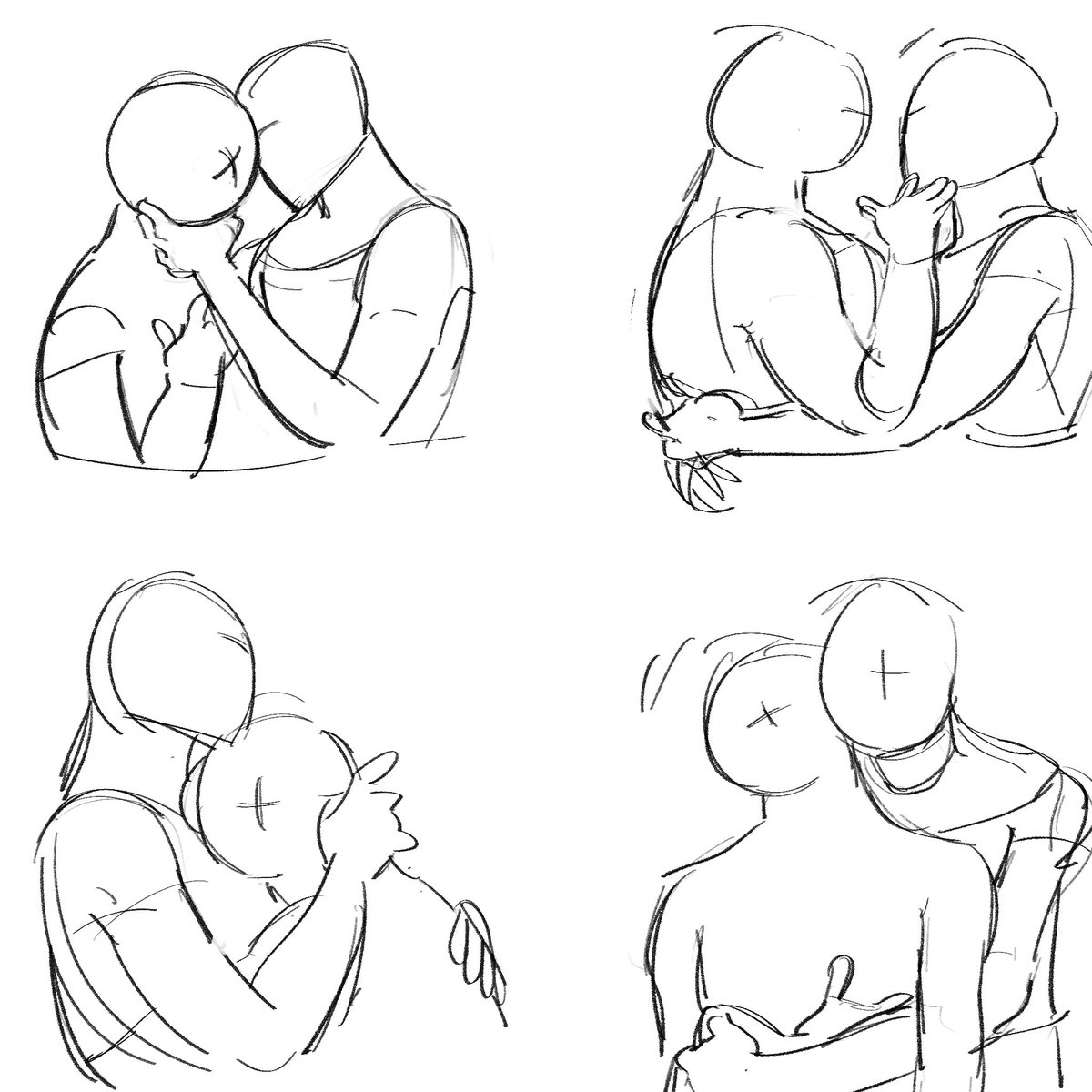 FishsPencil's tweet photo. poses I drew free to use for reference
(Thou, dont recommend drawing on them. These were made to be referenced) https://t.co/fMZZ1C9eon