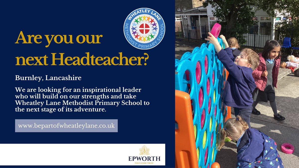 Following the retirement of our well regarded Headteacher we are looking our next Headteacher that will continue to help the children shine each and everyday. 
You will be joining a great school team and a supportive Trust where everyone works together for the benefit of children