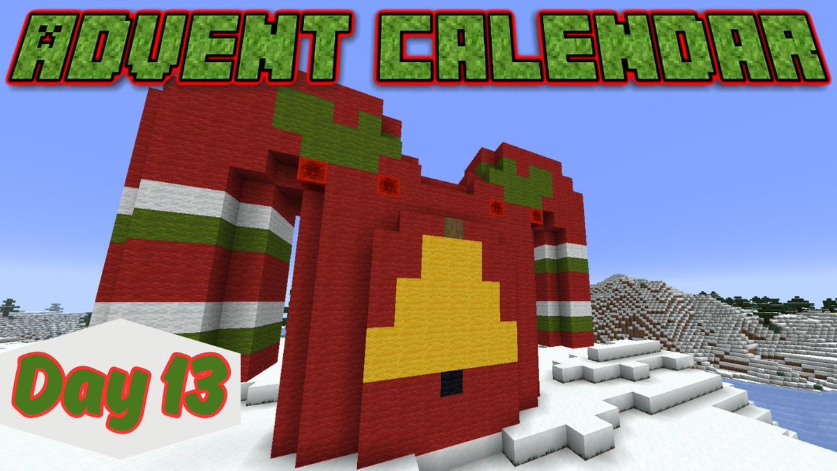Do you have any Christmas Day Traditions? For me it's  wearing a Christmas jumper  so naturally I've made a giant jumper in Minecraft. 

Day 13 of my advent calendar is out now: youtu.be/qsZZB7N-PYk 

#minecraft #advent #christmas
