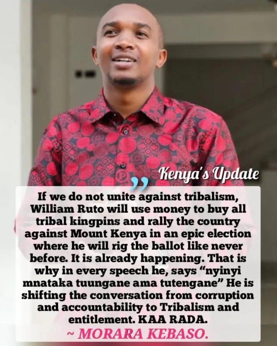 PeterNdung3085's tweet image. #morara said it all #RutoMustGo