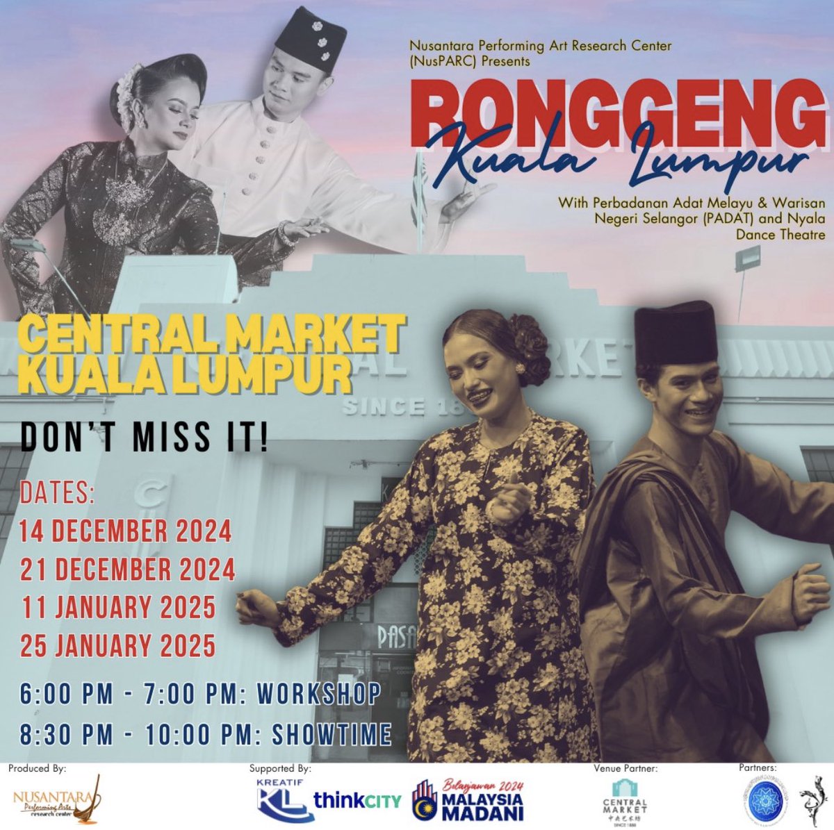 kaypohmedia's tweet photo. What’s happening in Klang Valley this weekend!

Just Jokes : Stand-up Comedy
📍Soulcity Hub, PJ

Pekan Teman Baik : Tutur Tubuh
📍DPAC

Ronggeng Kuala Lumpur
📍Central Market 

Art Without Borders 
📍GMBB

#kaypohevents https://t.co/bo6SmvQjYn