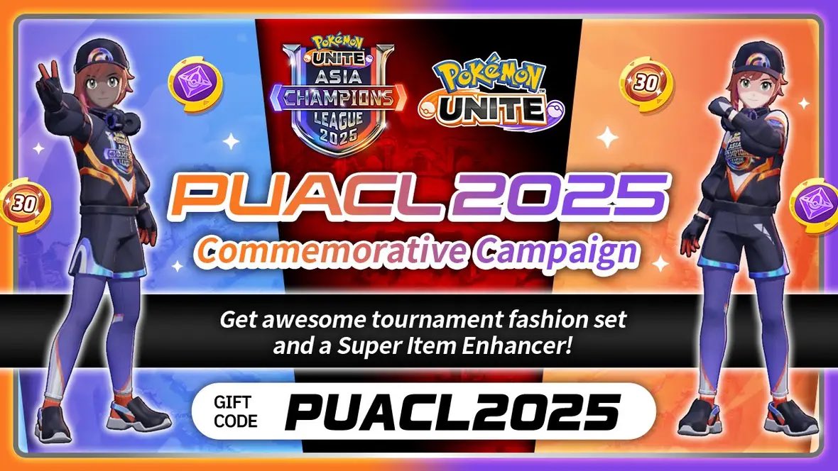 ⚡ Celebrate PUACL2025 launch with a special gift pack! ⚡

To commemorate the launch of PUACL2025, we’re giving away an exclusive gift pack featuring PUACL-themed fashion and a Super Item Enhancer – all yours for free!

Gift Code: PUACL2025

Valid until: 31 Dec

🔗Redeem your
