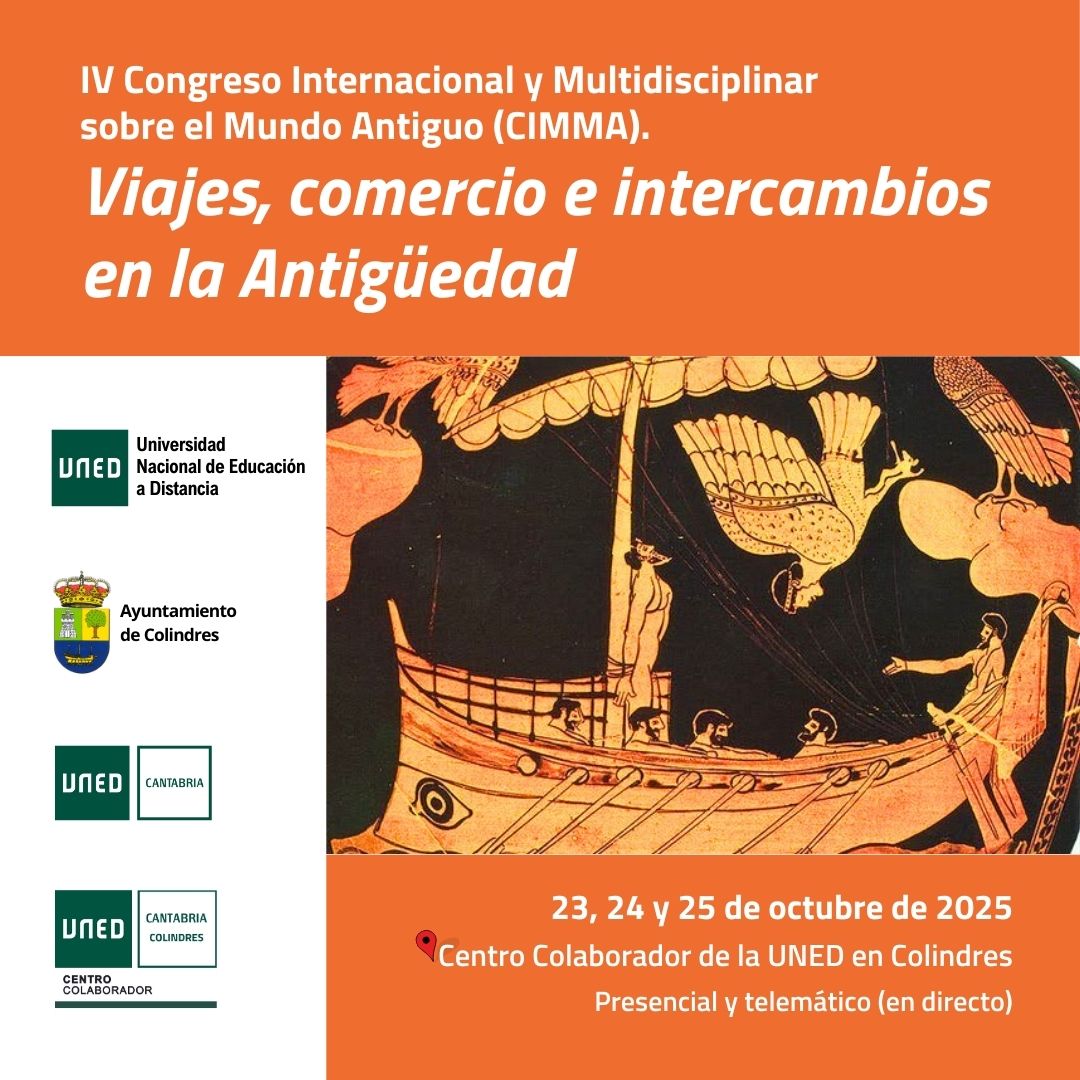 🏛 ℹ️ Más información sobre el "IV Congreso Internacional y Multidisciplinar sobre el Mundo Antiguo (CIMMA). Viajes, comercio e intercambios en la Antigüedad" a partir del 17 de FEBRERO de 2025 en: multiweb.uned.es/w39943
👏¡Ven al Congreso de #Colindres!
Organiza <a href="/unedcantabria/">Uned Cantabria</a>