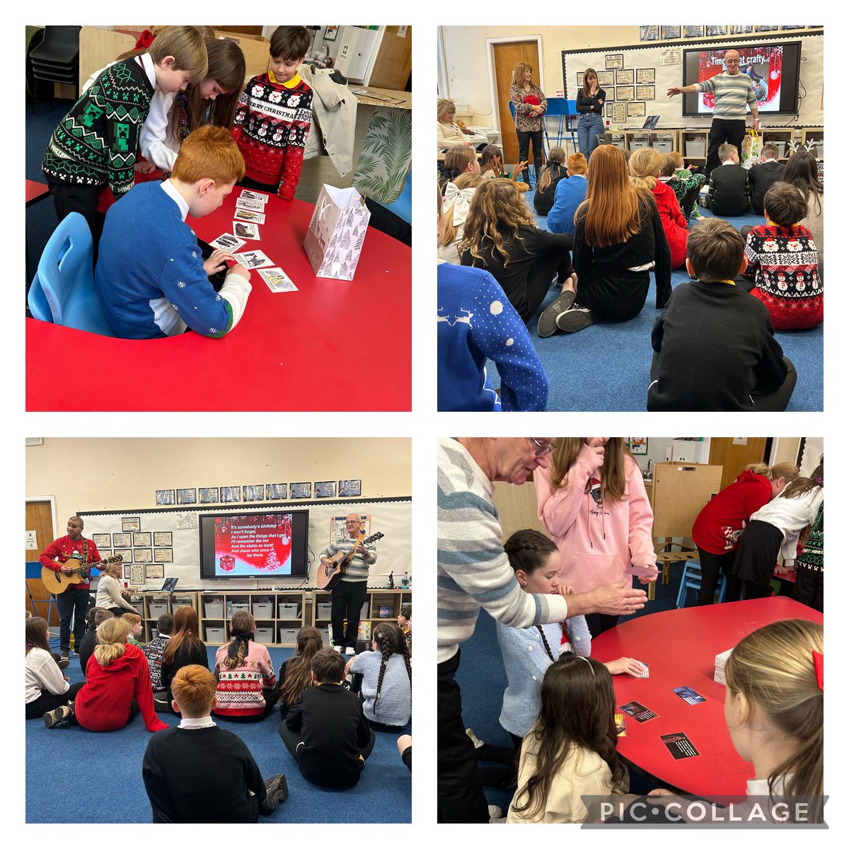Primary 7 enjoyed taking part in a Christmas Cracker session led by members of the Lennox Evangelical Church. They explored the Christmas story and enjoyed all the games and activities! A great morning all round! 🎄