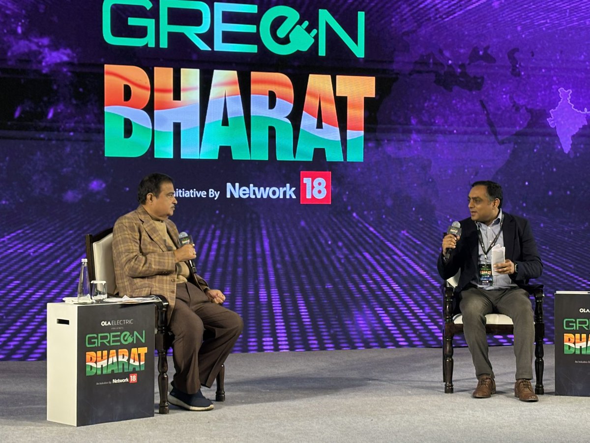moneycontrolcom's tweet photo. @nitin_gadkari @nalinmehta @OlaElectric @greenbharatnews @MORTHIndia @OfficeOfNG EV industry does not need a subsidy in my opinion, says Union Minister @nitin_gadkari in conversation with @nalinmehta ⚡️⚡️

Tune in live for this session 👇
https://t.co/UwQtvuNhNH

@OlaElectric @greenbharatnews #GreenBharat2024 #RoadToGreen #GreenBharat @MORTHIndia @OfficeOfNG https://t.co/pEgNxhZWwJ