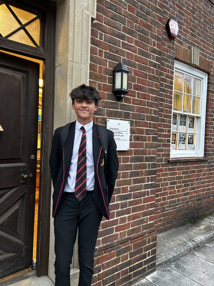 After seven Christmases as a Cathedral Chorister, Head Chorister David completes his final 8am morning practice. What an incredible record - thank you David for your superb singing and leadership.