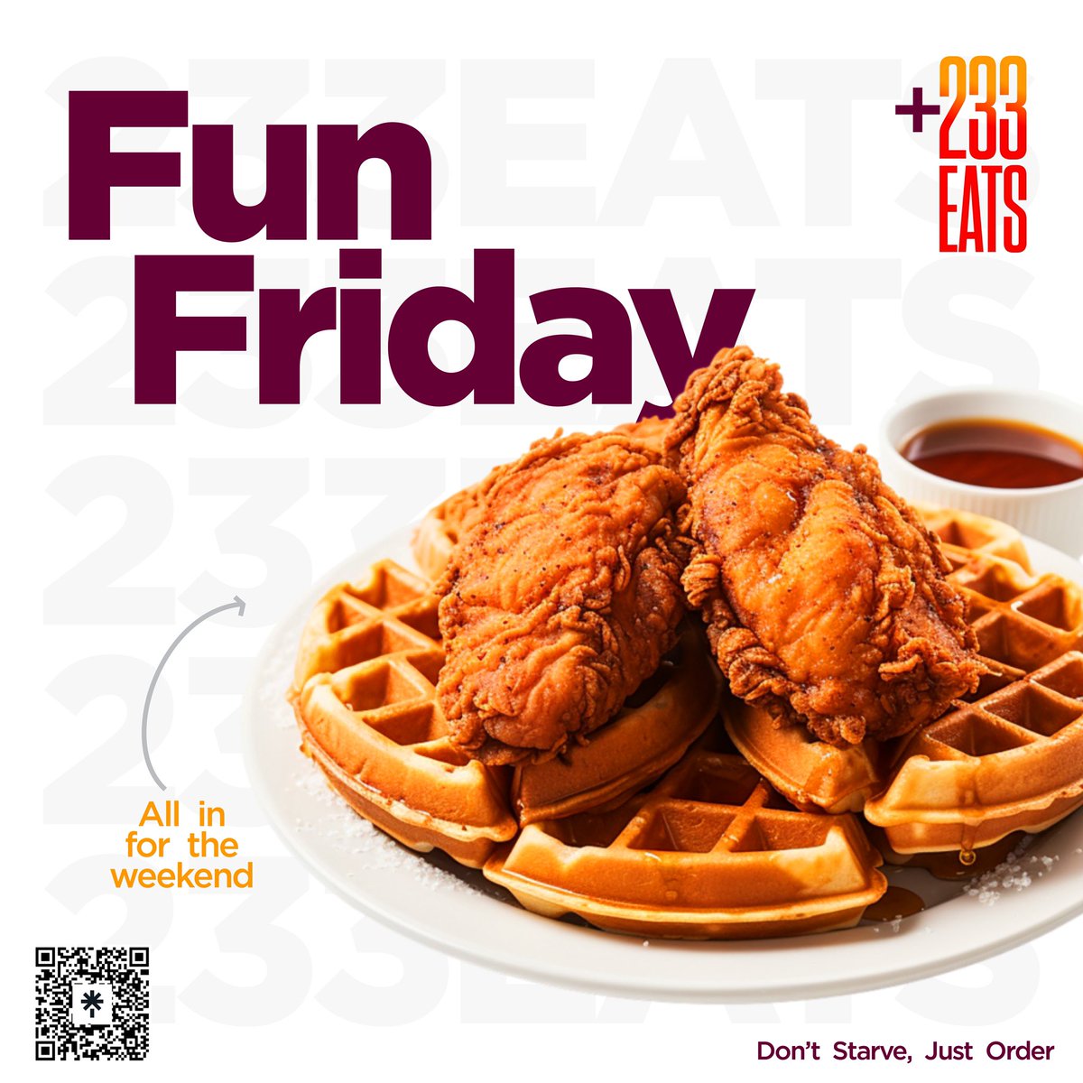233_Eats's tweet photo. It’s Fun Friday! 
End the week on a tasty note with your favourite meals from top restaurants, all on the +233Eats App.

#233Eats 
#DownloadNow 
#DontStarveJustOrder https://t.co/ISqerZPNkc