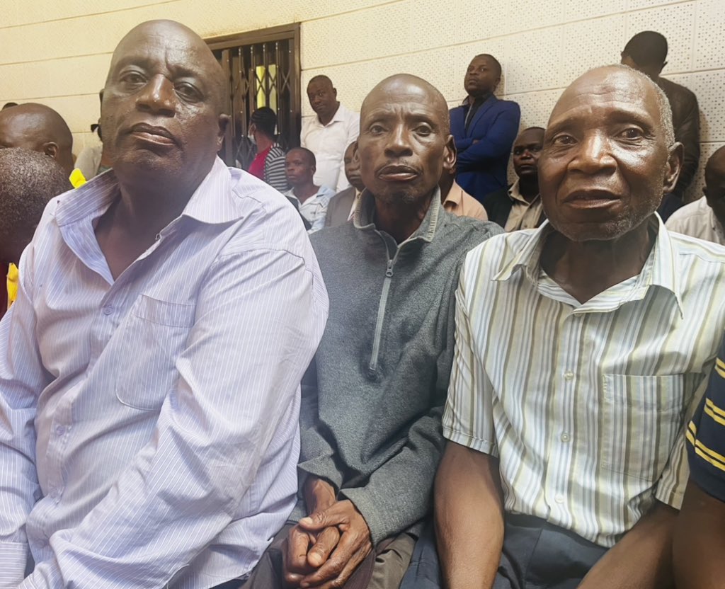 ChangeRadioZW's tweet photo. Sad News| Sekuru Karambwe (center) has passed away at the age of 64, leaving behind a trail of pain.

He was one of the Budiriro group, a group of citizens from Budiriro who were arrested and incarcerated during the election period in January last year. His journey was marked by resilience, but the burden of injustice and state ruthlessness weighed heavily on him.  He was a Change Champion.

Today, mourners gather at his homestead in Budiriro 5, near Triple V shops, to honor his life and mourn his untimely departure. 

A pillar of his community is gone, leaving a void that words cannot fill.