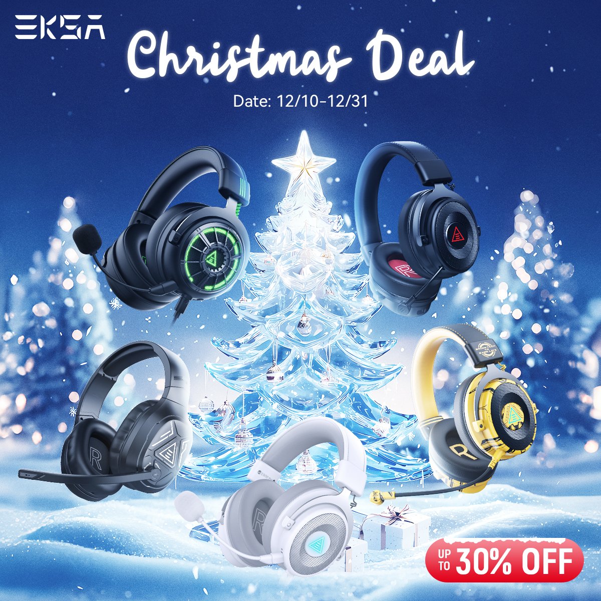 🎅🎮 Don't miss out on the festive fun! EKSA Christmas Special is here!
🔊 Enjoy up to 30% off on any gaming headset purchase! 
🎁 Grab this limited-time chance now!

Buy Now👇👇
reurl.cc/36OdEO

#eksa #chrismas #headset #headsetgaming