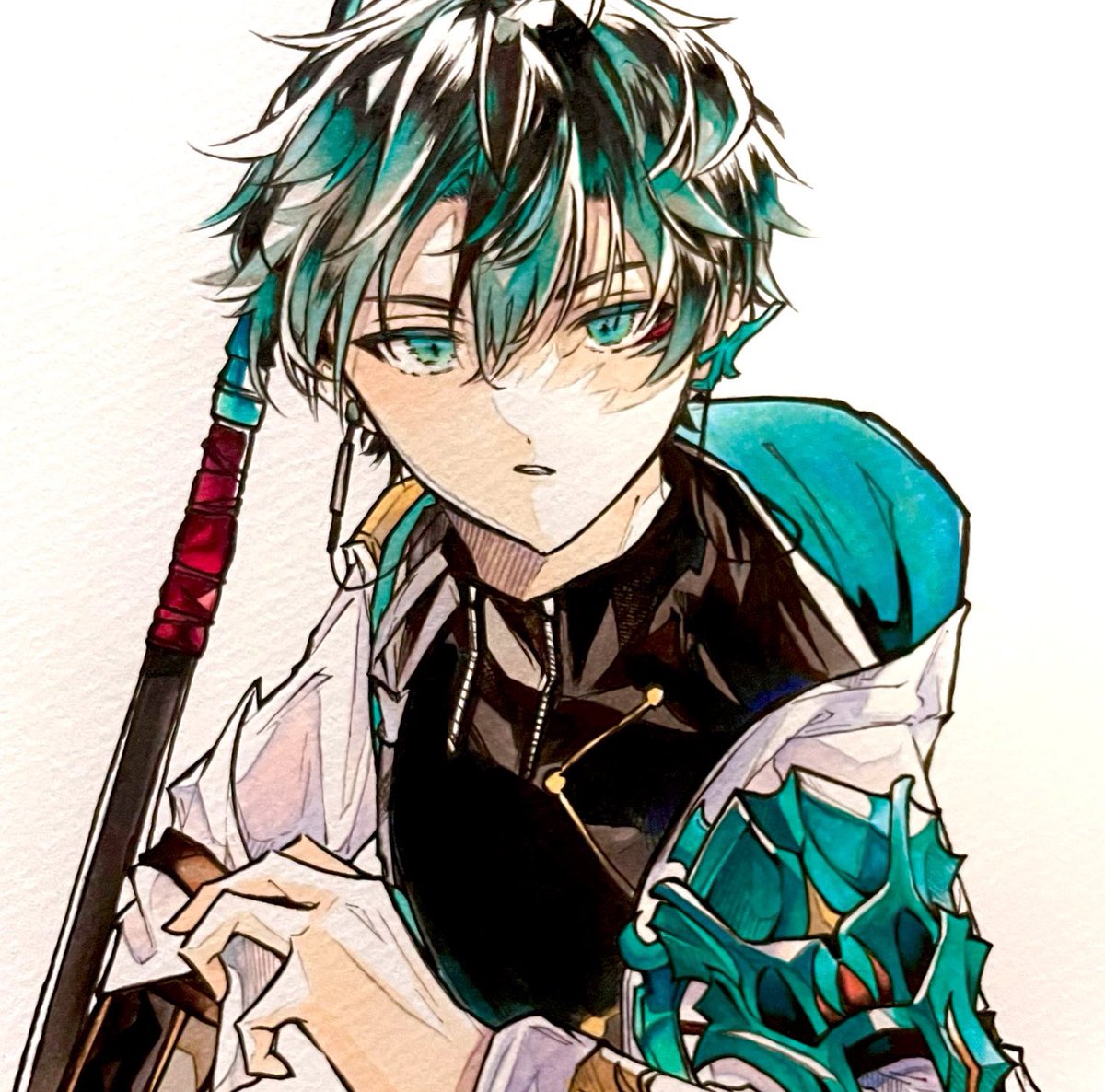 Azu_coffee_'s tweet photo. 別垢で冷徹な青龍描いたりしてました https://t.co/uGiquapyCf