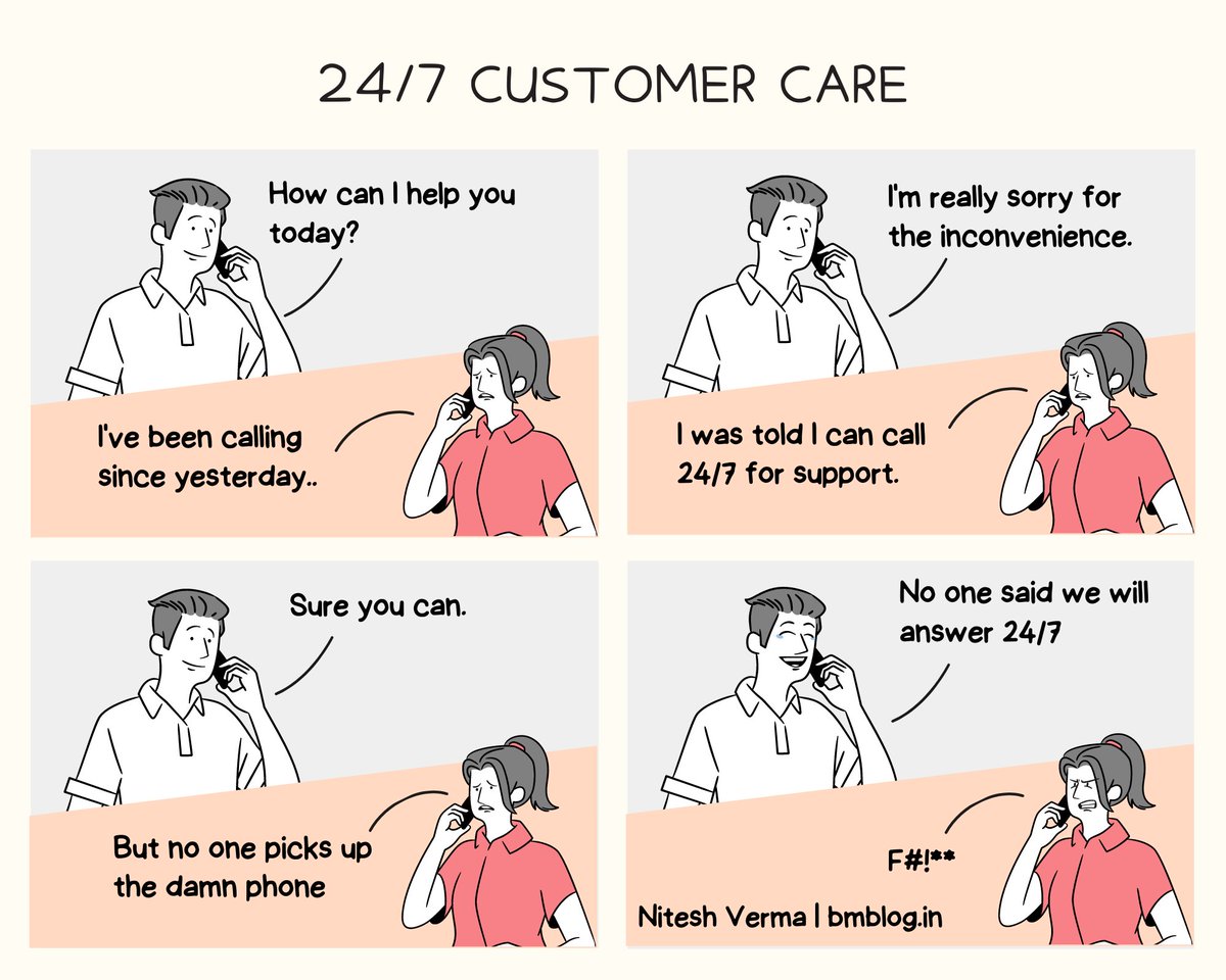 BMBlogHost's tweet photo. Want to elevate your customer service game? Start by keeping your promises.
#CustomerServiceFail https://t.co/tj1j1QH9q1