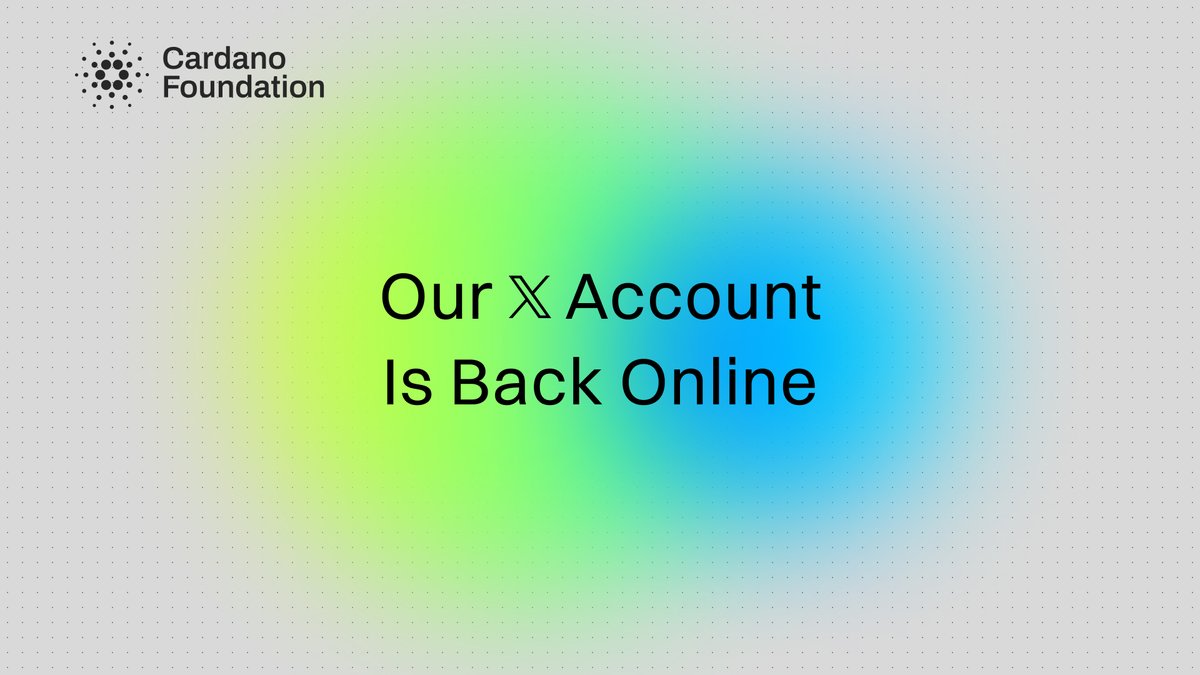 Cardano Foundation tweet media