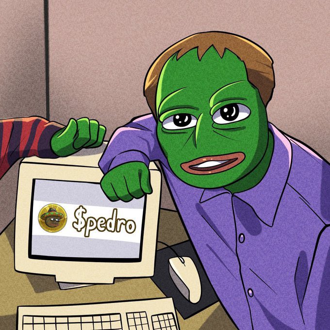 AlwinOlive's tweet photo. Good morning guys,
Have you heard of $PEDRO? 🌎 The AI-driven token with a unique story – $PEDRO is $PEPE’s Mexican cousin who dreams of visiting America to live the American dream 🇲🇽➡️🇺🇸. Led by @IamPedroAI, this project is one to watch! 🚀 

Join the community and be part of the journey:
Telegram: https://t.co/4Gt2SjLGCD
CA: GjRuEdh8oXEZYPudxpbLERQLWB8o6ZYnfPX1YVnXpump

#Crypto #PEDRO #PEPE #AI #Blockchain #AmericanDream