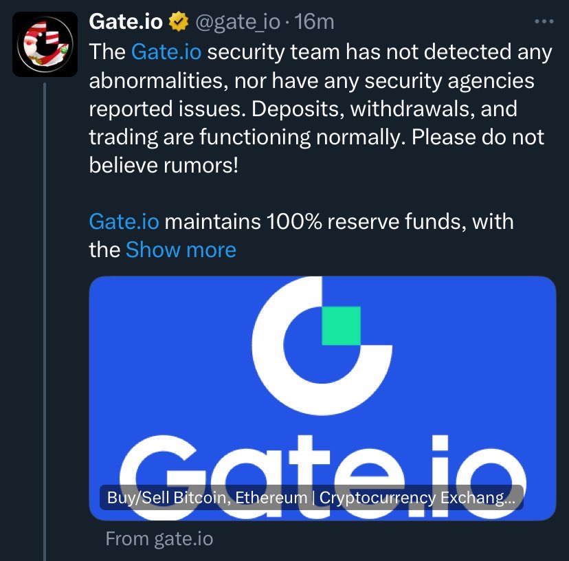 Its rumour bro gate offiicially confirmed that not detected any abnormalities