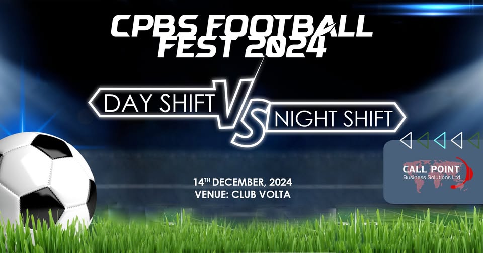callpointltd's tweet photo. ⚽️🔥It’s game time, Call Point family! The CPBS Football Fest 2024 is here⚽️
🌝Day Shift or  Night Shift🌙

🗓️Tomorrow 14th December 2024 https://t.co/w99xSvzD84