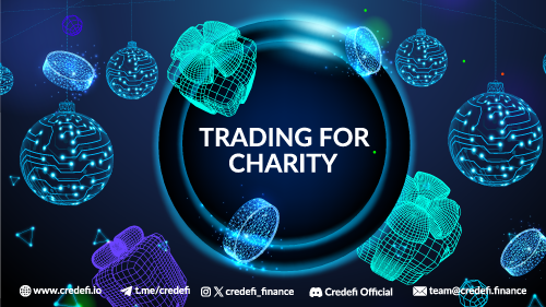 PERIOD: 13-Dec - 23-Dec 16:00 UTC

🎁 Charity Donations:
5% of all new (x)CREDI buys will be donated to charity, up to a maximum of $100,000 in new entries.

🎁 Exclusive Raffle:
Wallets that accumulate CREDI/xCREDI on Uniswap will enter a raffle to win 200,000 $CREDI!

#Charity