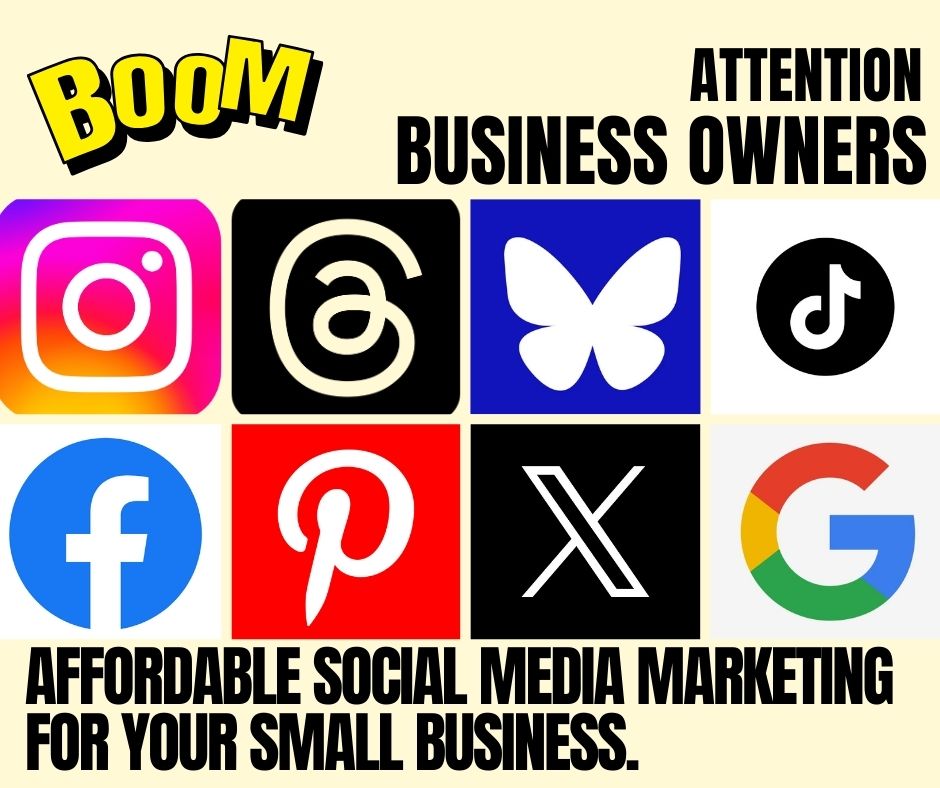 Are you looking to enhance your brand's online visibility and connect with your target audience across various social media platforms? Reach out to BOOM Marketing at 313-284-BOOM for expert assistance. Text for inquiries.