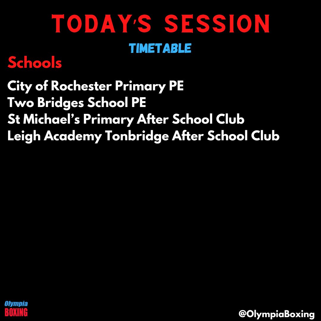 Today's Sessions 🥊
#boxinginschools #doorstepsport