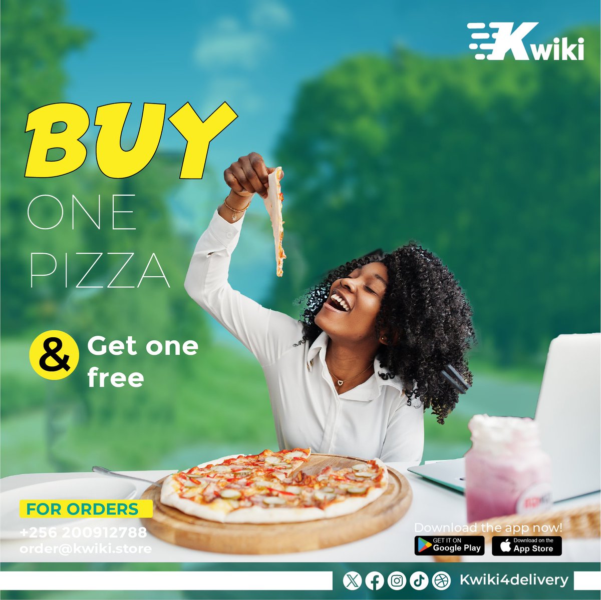 kwiki4delivery's tweet photo. Enjoy a Buy One, Get One FREE pizza deal every day from Kapital Pizzeria, delivered right to your doorstep by Kwiki Food.

#KwikiDeal #kwiki4delivery #kwikidelivery #pizza https://t.co/IMPIBrSYu9