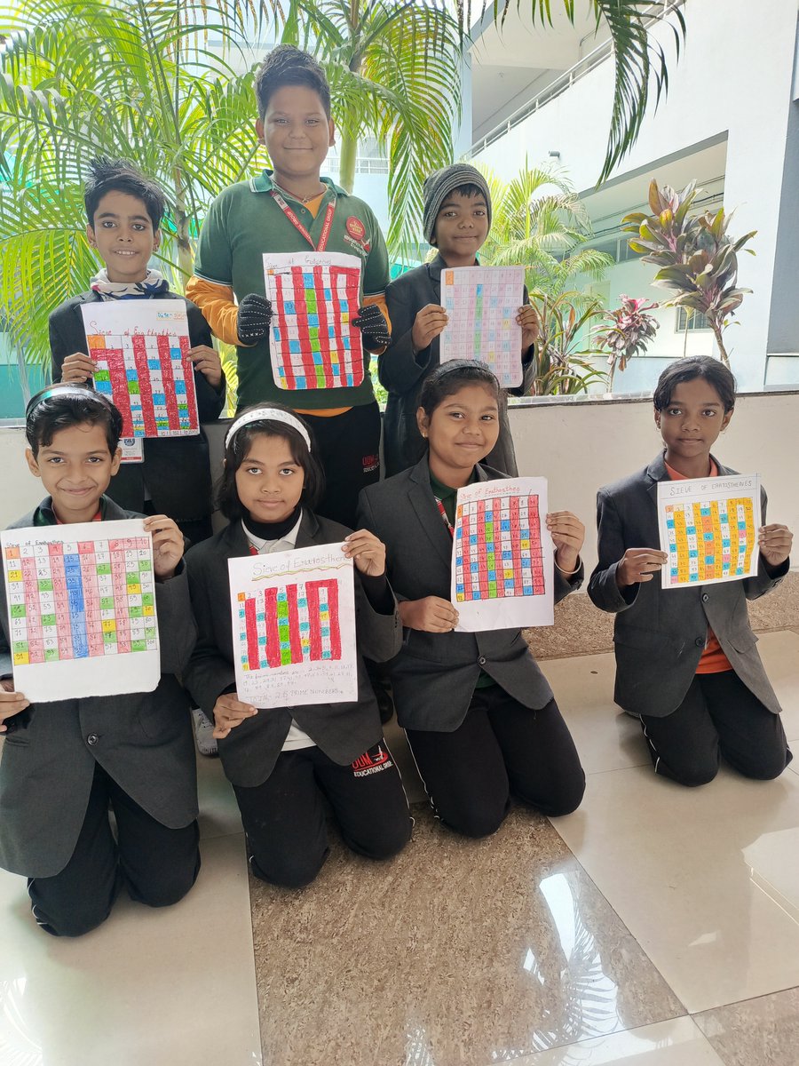 ODM_Intl_School's tweet image. ODMians took their learning to the next level with an exciting and interactive &quot;Sieve of Eratosthenes&quot; activity! 🧮✨

#GrowWithODM #MathematicsMadeFun #PrimeNumbers #InteractiveLearning #YoungMathematicians #CreativeLearning #SieveOfEratosthenes #HandsOnEducation #ODMians