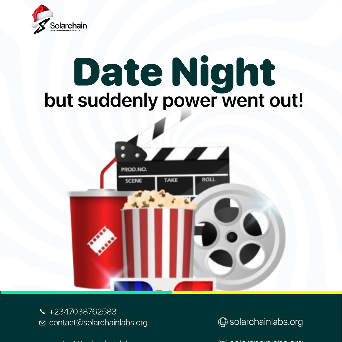 Would you want to be in this situation?

Date night in your house but boom - no power!

Don't wait till it happens 

Invest in an alternative power source 

Be free from the National Grid today