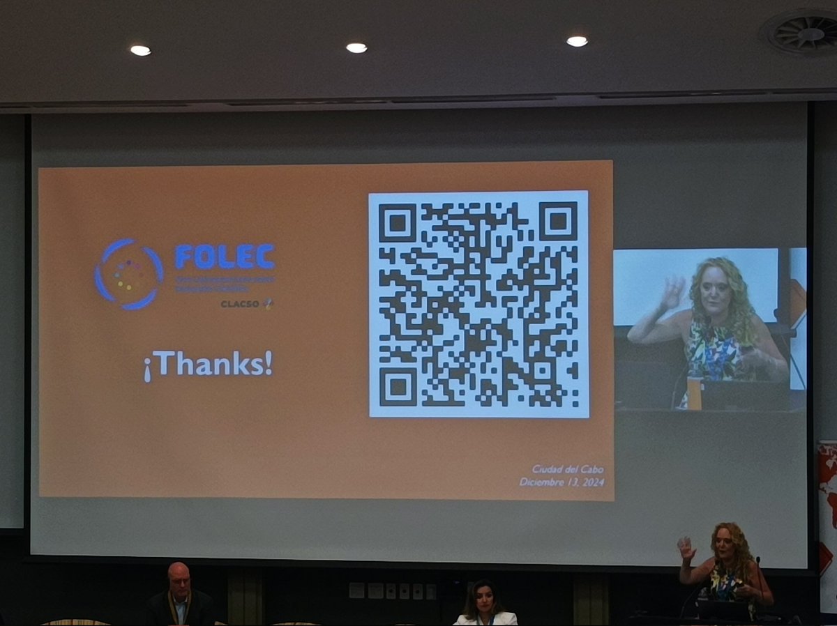 Daniela Perrotta (@daniperrotta) on Twitter photo Judith Naidorf presents Folec's principles and values, as well as the newly created Research Assessment Academy of <a href="/_CLACSO/">CLACSO</a>
<a href="/GlobalDiamondOA/">2nd Global Summit on Diamond Open Access</a> <a href="/pablovommaro/">Pablo Vommaro</a>
#DOASummit2024 #DiamondOpenAccess #OpenAccess #OpenScience #ResearchAssessment Judith Naidorf presents Folec's principles and values, as well as the newly created Research Assessment Academy of <a href="/_CLACSO/">CLACSO</a>
<a href="/GlobalDiamondOA/">2nd Global Summit on Diamond Open Access</a> <a href="/pablovommaro/">Pablo Vommaro</a>
#DOASummit2024 #DiamondOpenAccess #OpenAccess #OpenScience #ResearchAssessment