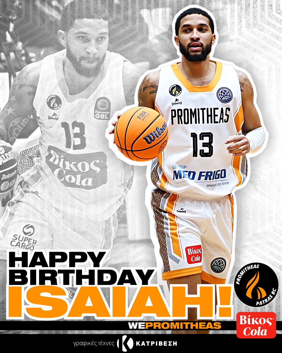 promitheasbc's tweet photo. Happy Birthday Isaiah! 🎉
Our best wishes for health and success.
Χαρούμενα γενέθλια Isaiah! 🎂
Τις καλύτερες ευχές μας για υγεία και πολλές επιτυχίες.
#promitheaspatras #promitheasbc #wepromitheas #hb #happybirthday https://t.co/BPNl6SZx7W