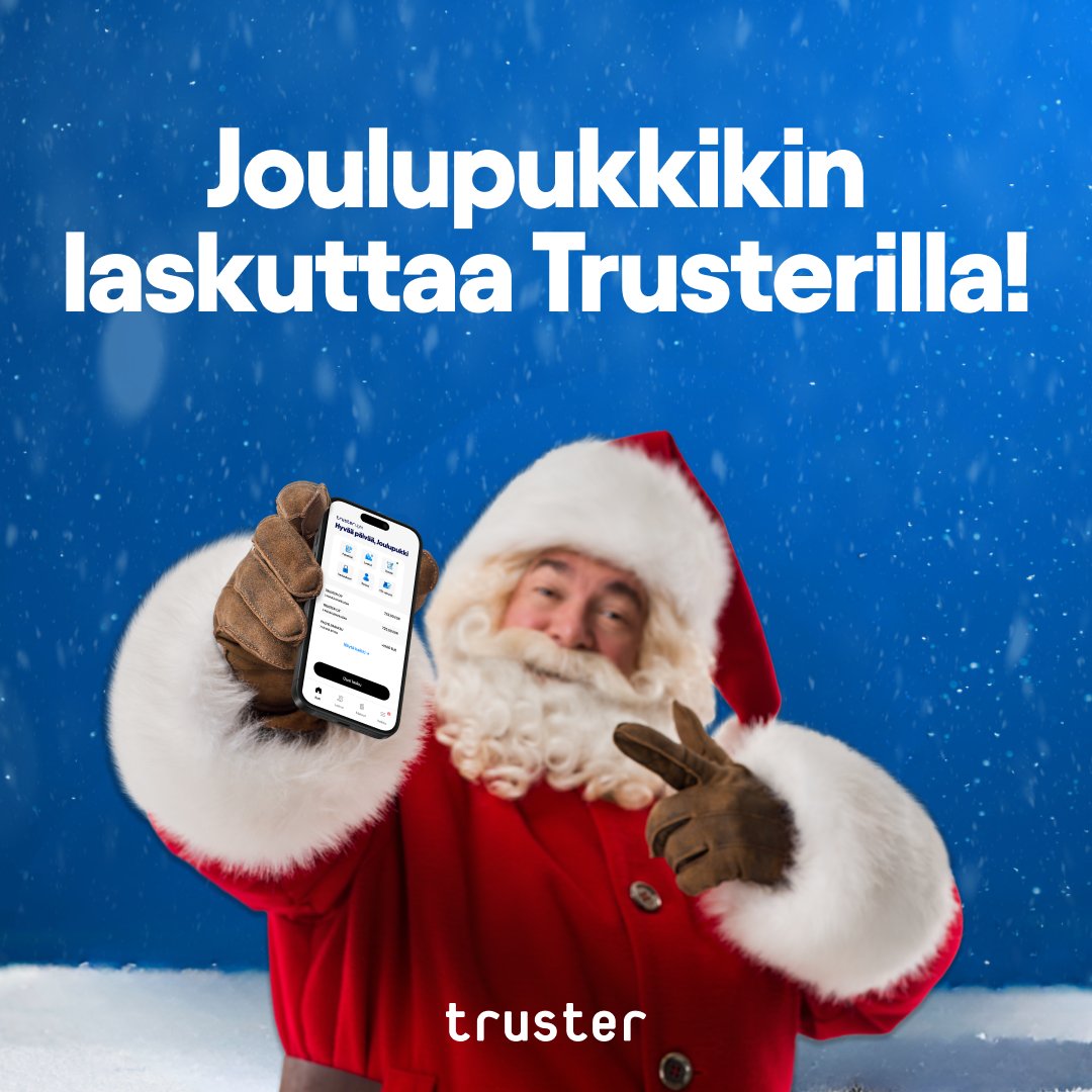 trustercom's tweet photo. Joulupukin salaisuus joulun kiireiden hallintaan? Truster, tietenkin! 💡🎅🏽

#truster #laskutuspalvelu #joulu #kevytyrittäjä #toiminimi https://t.co/oR53obbluc