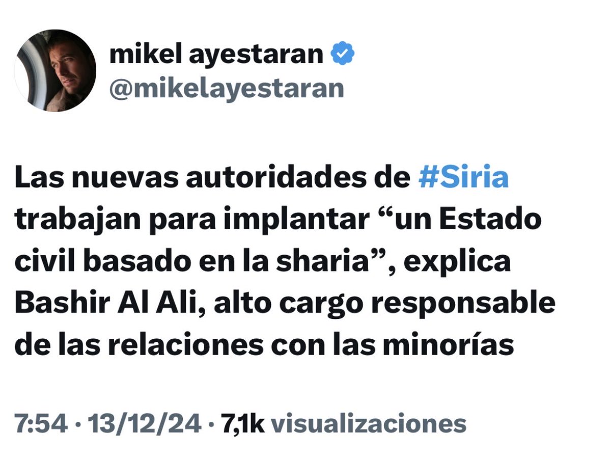 Una “sharia moderada” propia de “rebeldes moderados”.

Muy hermoso todo en la nueva Siria “democrática”.

(Veréis que susto se da alguno cuando se caiga de la cama y se despierte. Por cierto, es conveniente seguir a Mikel <a href="/mikelayestaran/">mikel ayestaran</a>, de los periodistas que mejor conocen la