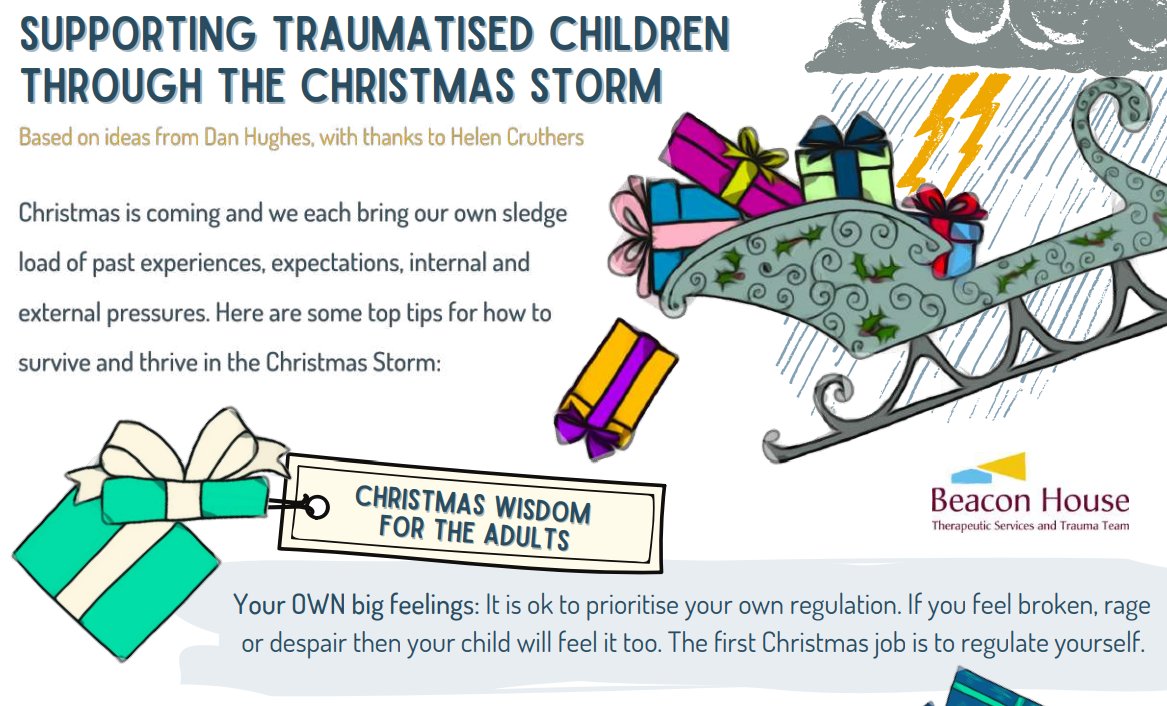 Its Christmas time🎅! But if you or your children are struggling a bit with the 'Christmas Storm' Beacon House have some handy tips which can be useful for ELC and home settings: beaconhouse.org.uk/wp-content/upl…