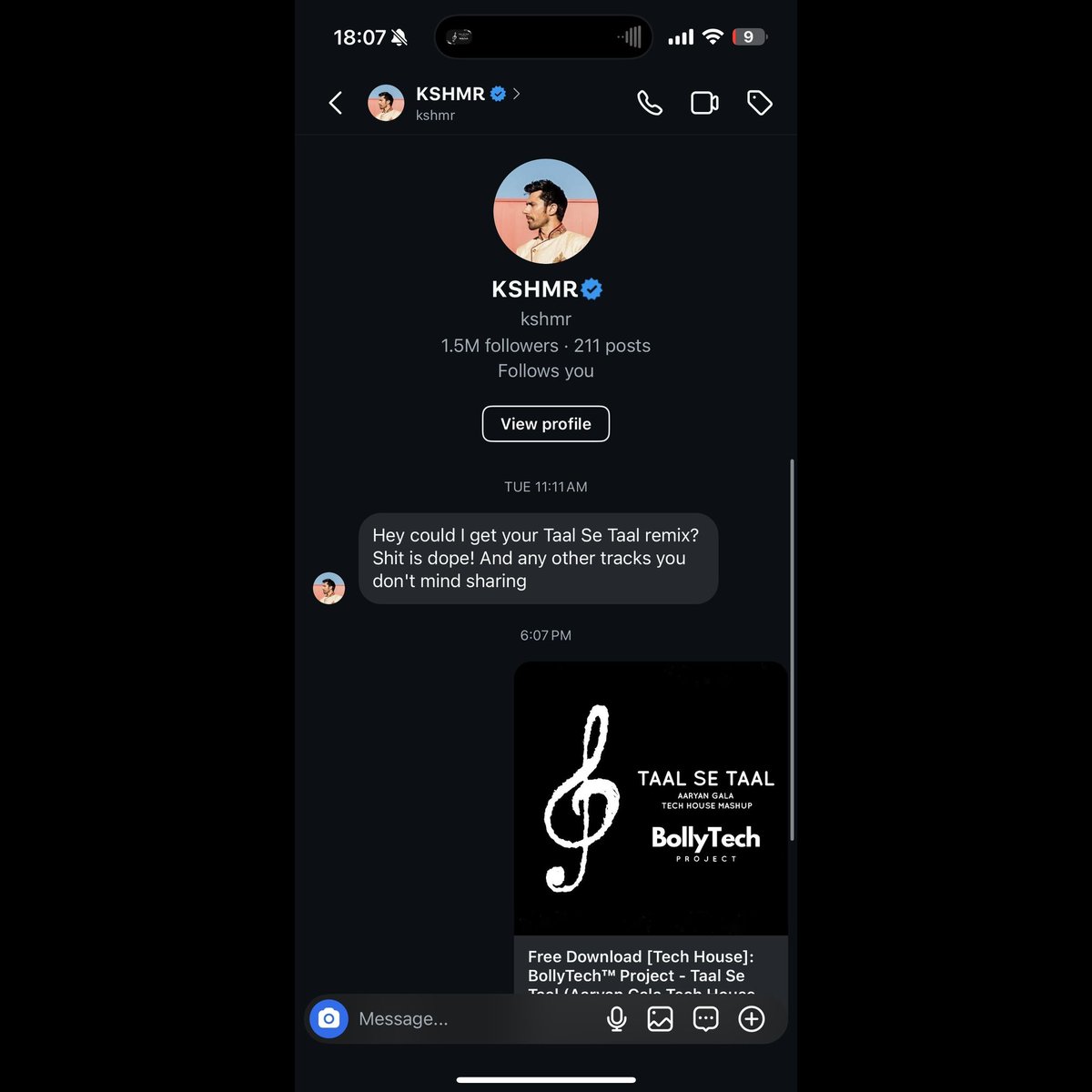 bollytechproj's tweet photo. .@KSHMRmusic approves @bollytechproj! ✅

🤩 https://t.co/n0QwcIEMy5