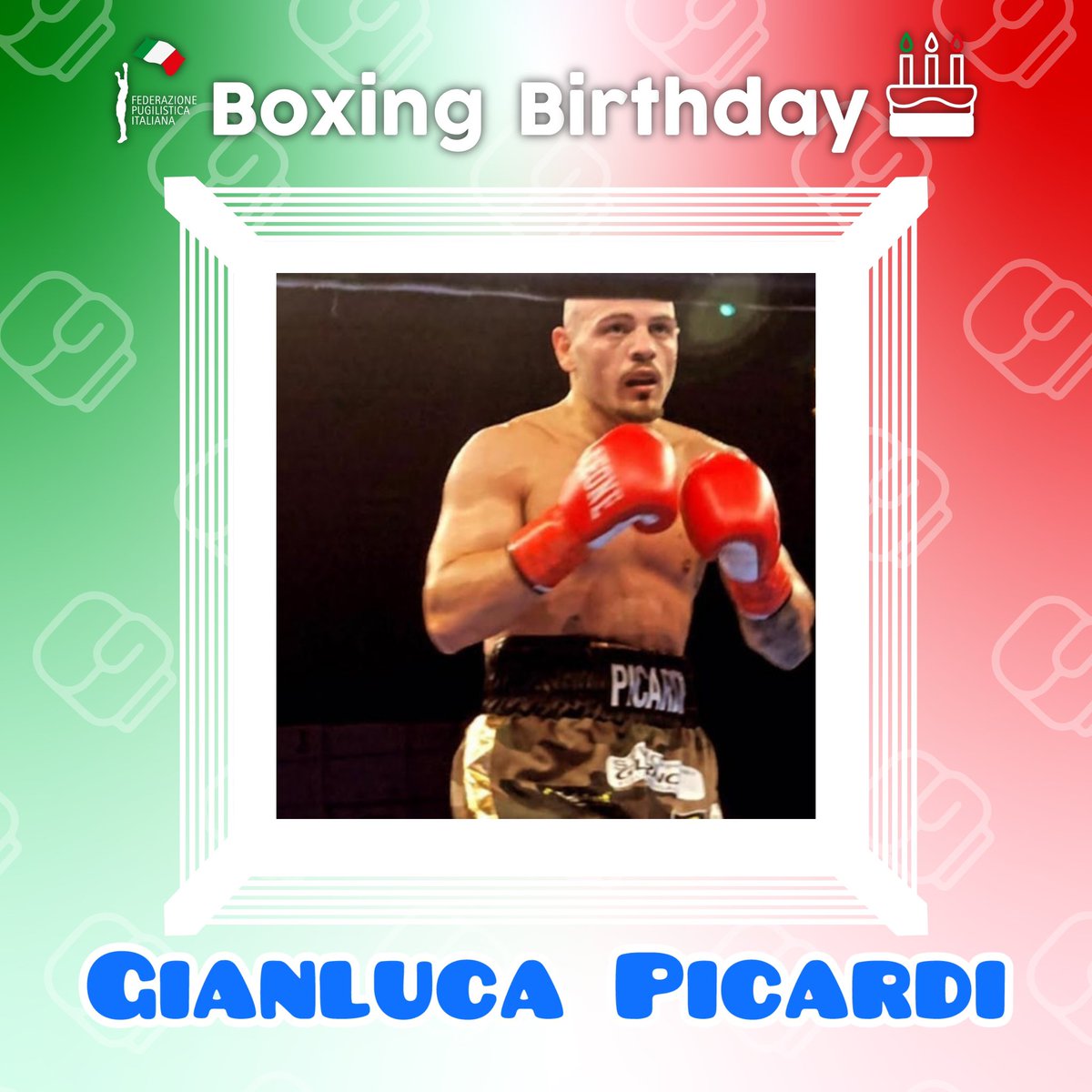 FPIBoxe's tweet photo. 🎁🥊#BoxingBirthday
🥳Tanti auguri
🎂 Buon Compleanno
🥊🇮🇹 All’Azzurro
🥊 Gigi Malanga
🥊🇮🇹 Al Campione pro
🥊 Gianluca Picardi
#Auguri #Compleanno #Boxer #Boxing #Fighter #Wishes #FightNews #Pugilato #itaboxing https://t.co/METuwuJydE