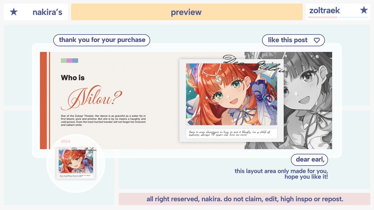 by...? @zoltraek.... makasih banyak by.... akan aku pakai layout cakep manis gemes cantik elegan demure cutesy calm and very mindful nominasi top design the met gala 2024 favorite obama selama sebulan penuh janji. 😭😭😭😭😭😭😭😭😭😭😭😭