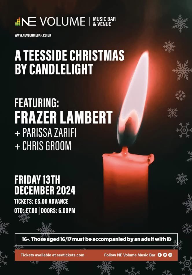 Info for tonight’s gig:

Doors open at 6 and tickets will be available on the door. First artist on approx 7.45.

And this week’s drinks offer, between 6-7, is 2 for £6 on all spirits and mixers. 

The gig is also 16+. And those aged 16/17 must be accompanied by an adult with ID