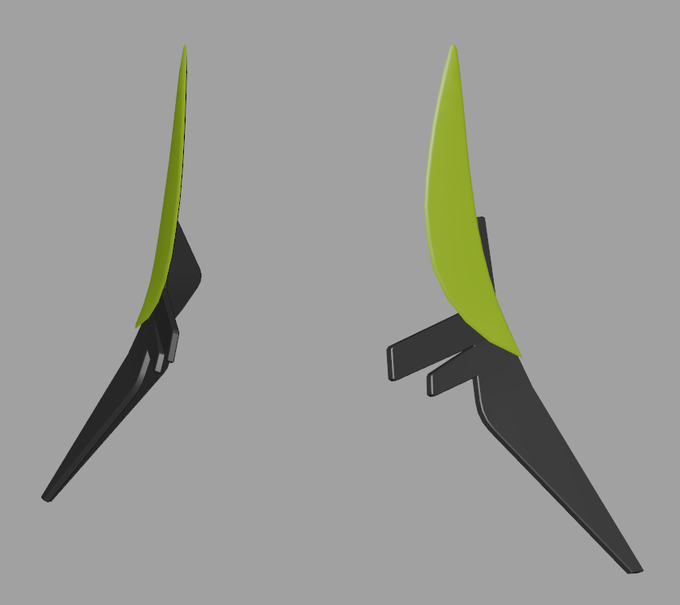 作画コスト削減のためにデュカリオンのアクセモデル作っておいた 