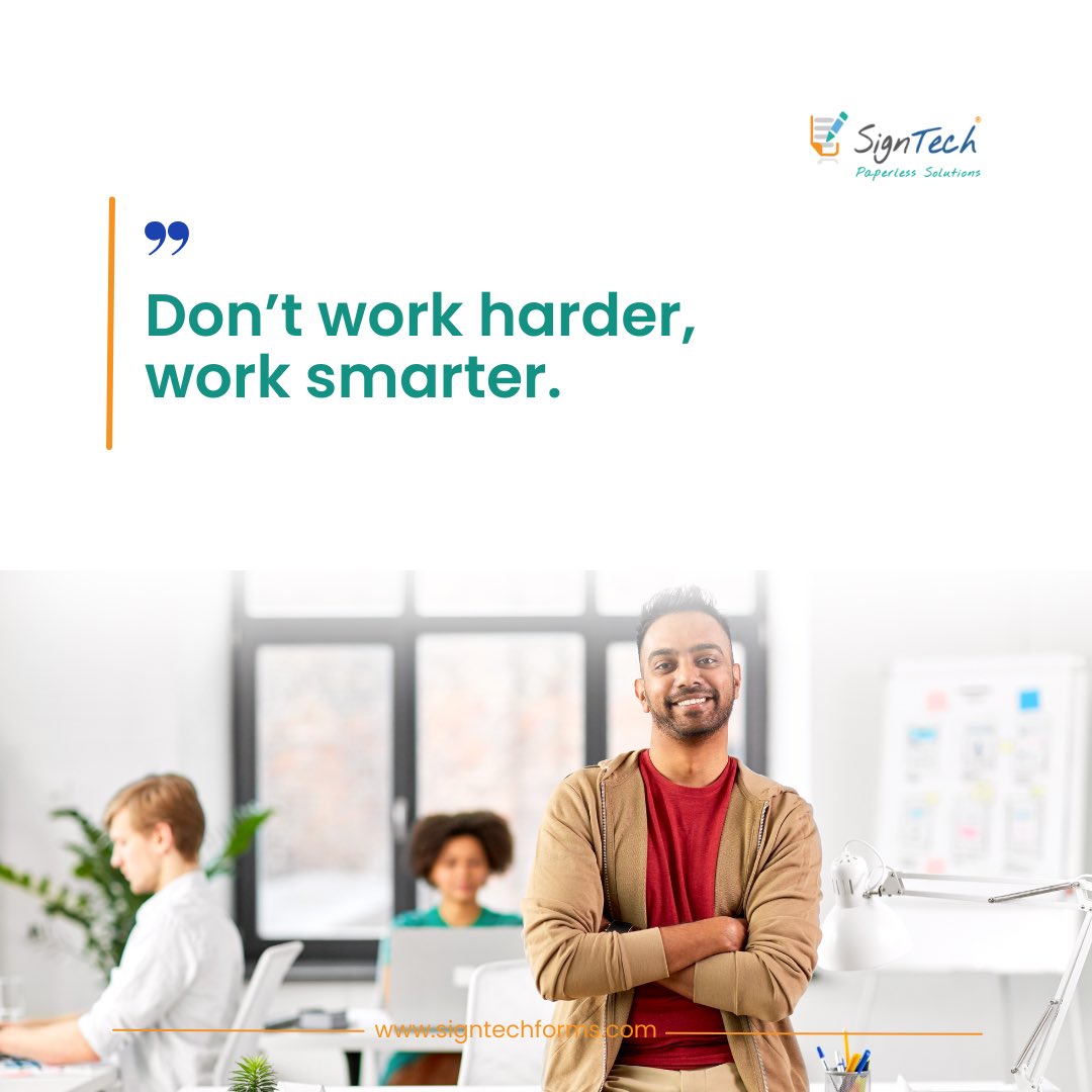 SignTechForms's tweet photo. Smart Work is Better Work!
2024 is winding down, but it’s not too late to optimize your processes.
Let’s set the tone for 2025 with smarter workflows powered by SignTech Paperless Solutions.
#WorkSmart #signtechuk #friday https://t.co/7C3etLgQSW