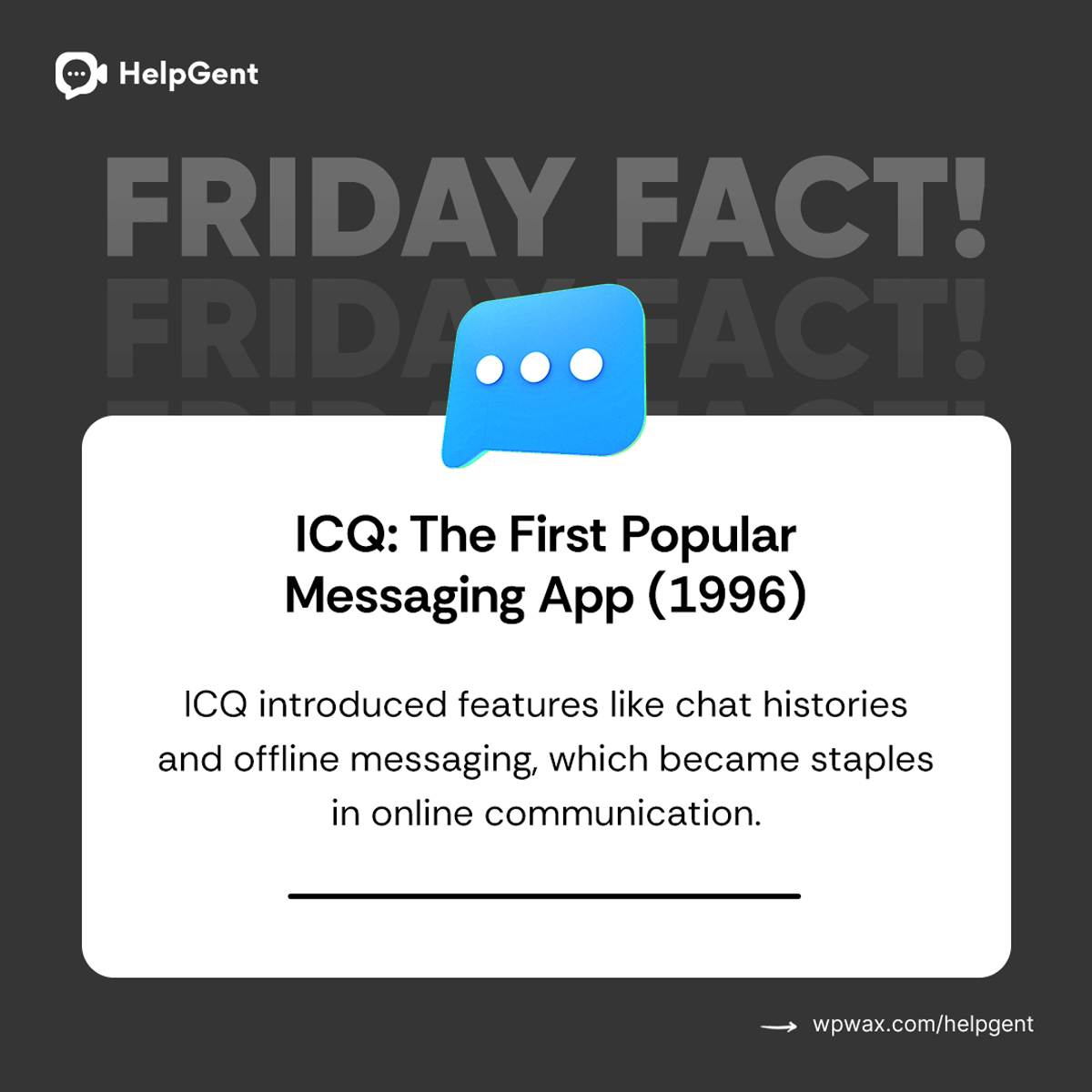 HelpGent's tweet image. The origins of online messaging might surprise you. Discover the innovation that transformed the way we connect!
#onlinecommunication #messagingapps #chatfeatures #offlinemessaging #factoftheday