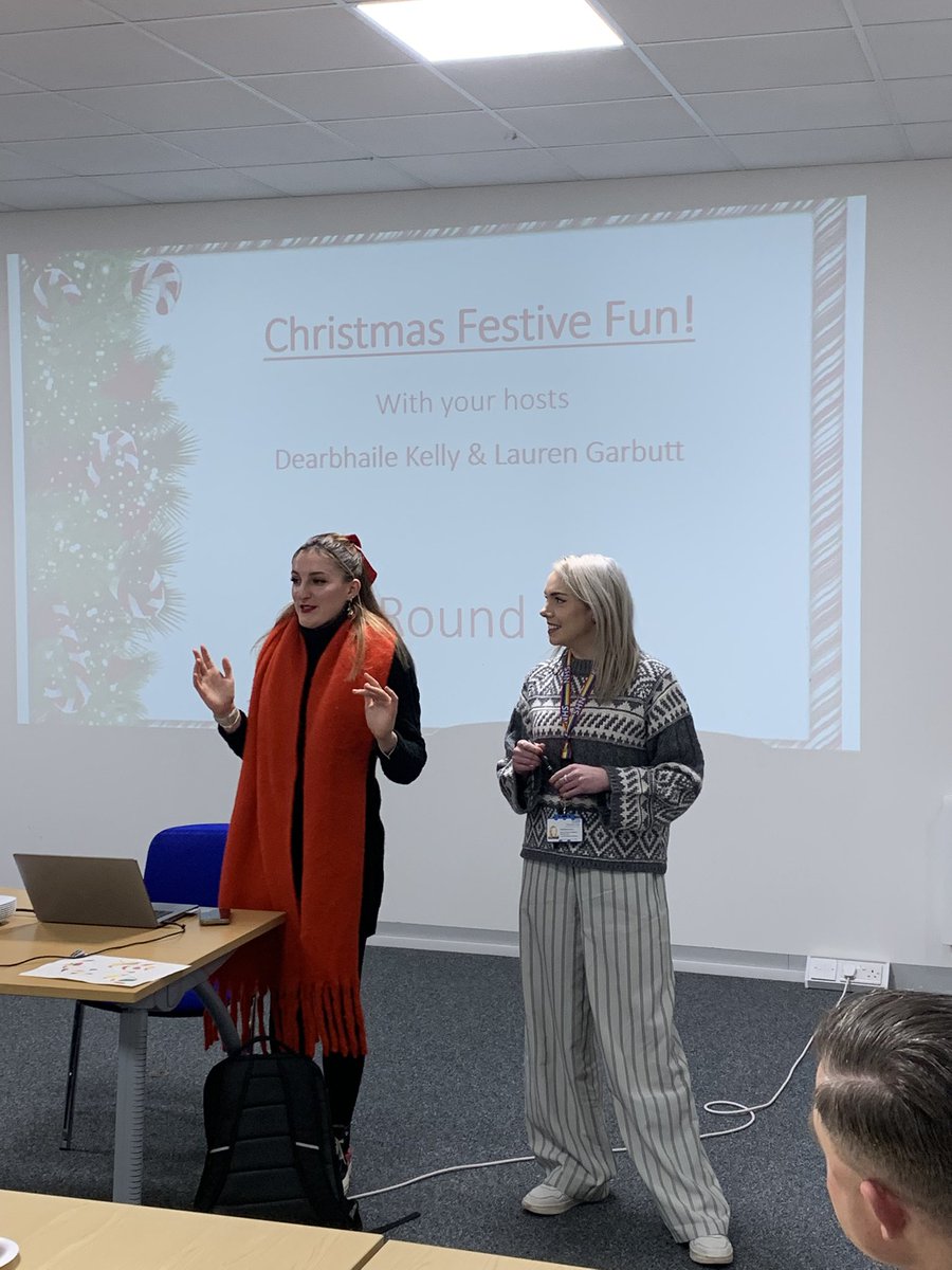 Big thanks to Lee and Emma for such a thought provoking and conversation stimulating session on our pharmacy team meeting this week. Trauma informed pharmacy. Followed by a festive quiz expertly managed by Lauren and Dearbhaile. Huge thanks to them all.