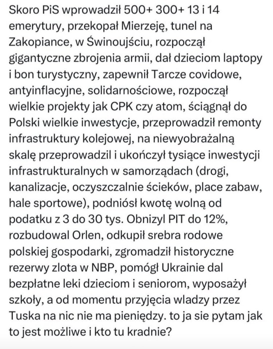 <a href="/JSmigowski/">Generał prof dr Jamal Śmigowski</a> Taaaaa...😂🤣😂

A tamci to kradli...