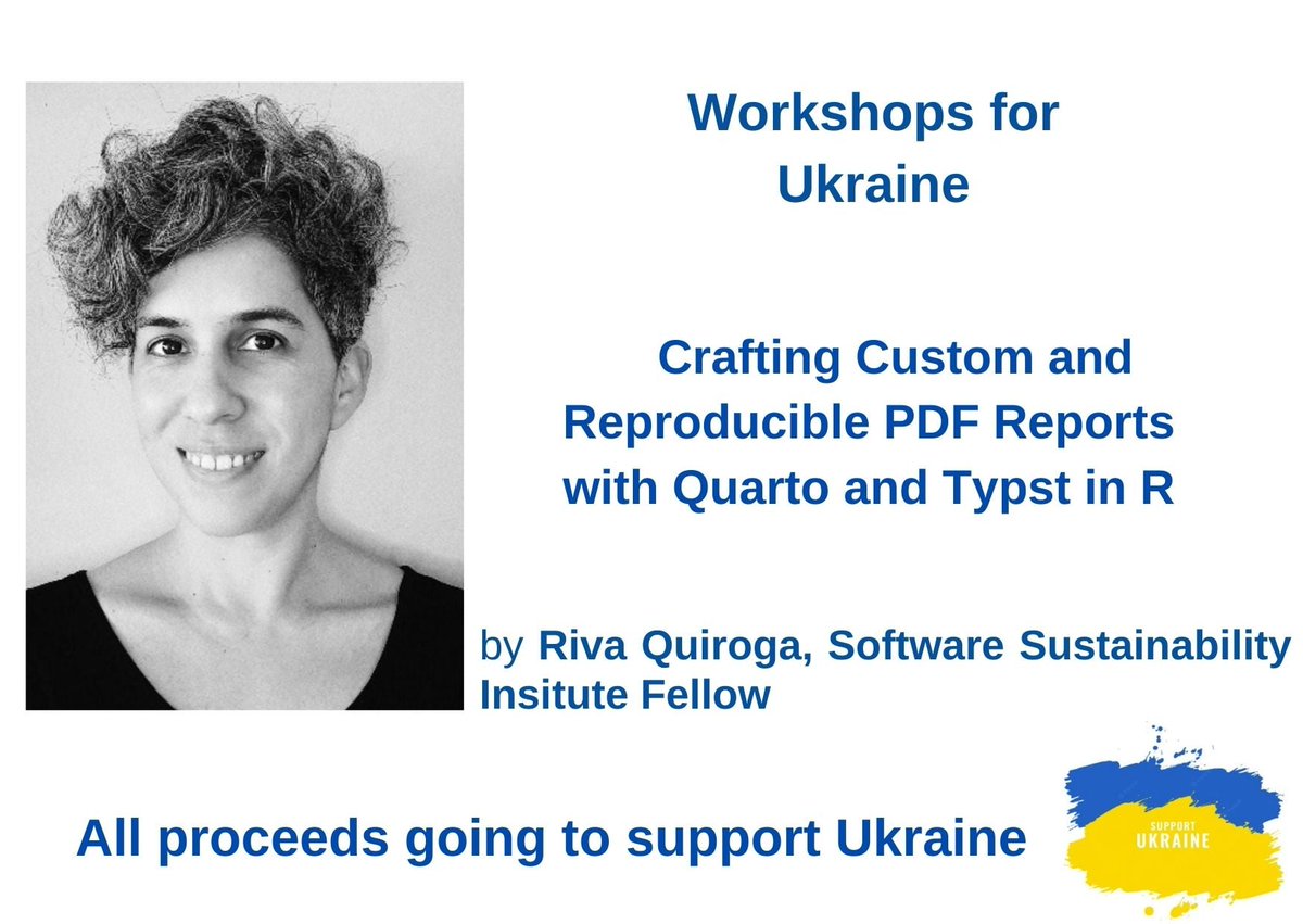 Dariia Mykhailyshyna (@d_mykhailyshyna) on Twitter photo ❗️Our next workshop will be on December 19th, 6 pm CET on Crafting Custom and Reproducible PDF Reports with Quarto and Typst in R by <a href="/rivaquiroga/">Riva Quiroga</a>! Register or sponsor a student by donating to support 🇺🇦!
Details: bit.ly/3wBeY4S
Please share!
#AcademicTwitter #EconTwitter ❗️Our next workshop will be on December 19th, 6 pm CET on Crafting Custom and Reproducible PDF Reports with Quarto and Typst in R by <a href="/rivaquiroga/">Riva Quiroga</a>! Register or sponsor a student by donating to support 🇺🇦!
Details: bit.ly/3wBeY4S
Please share!
#AcademicTwitter #EconTwitter