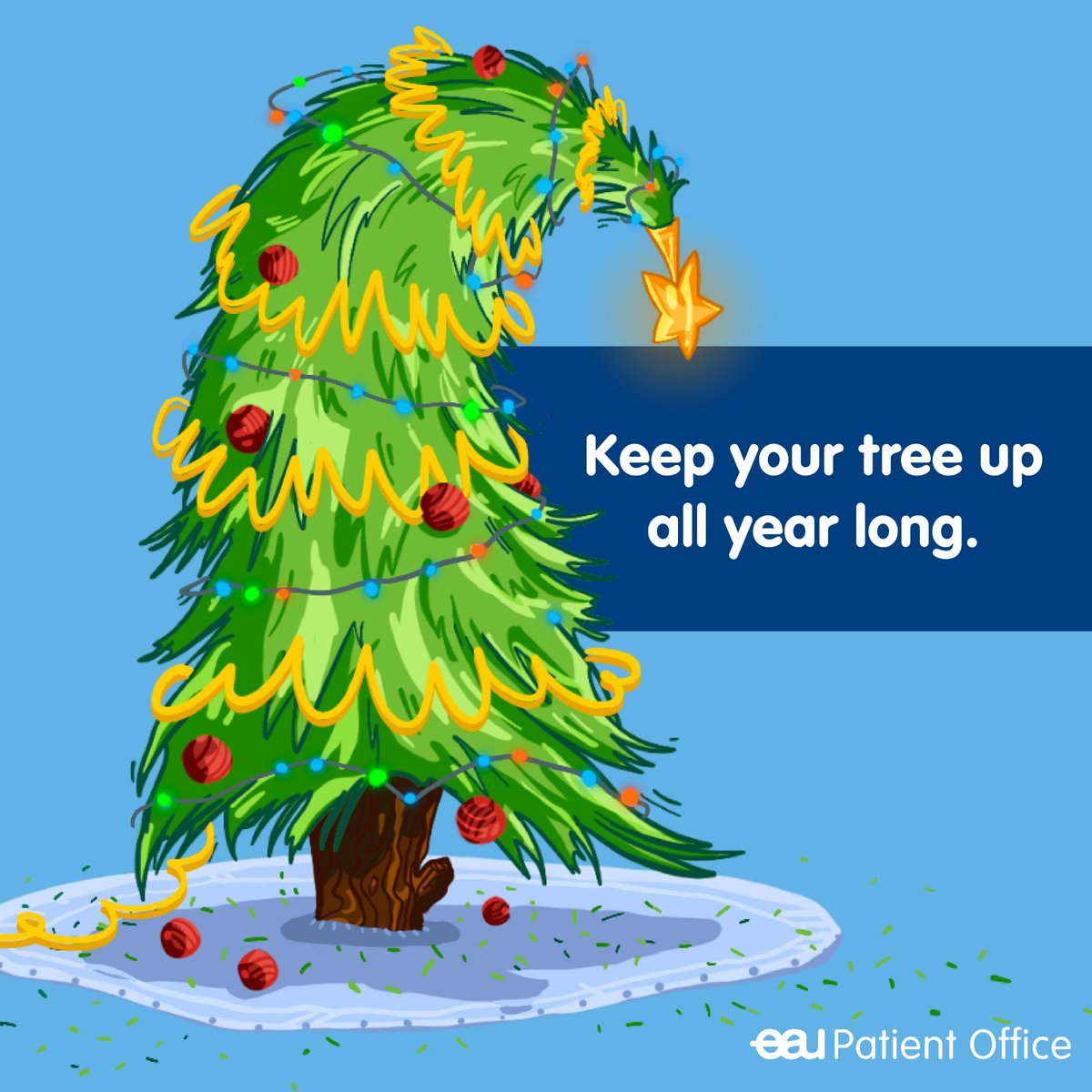 It's erectile dysfunction awareness month! This is a common condition that affects 52% of men aged 40-70, and 21-30% of men aged 50-80. 

Let’s start a dialogue so that your tree stays up all year round 😉 
#ErectileDysfunctionAwareness #NoHardFeelings