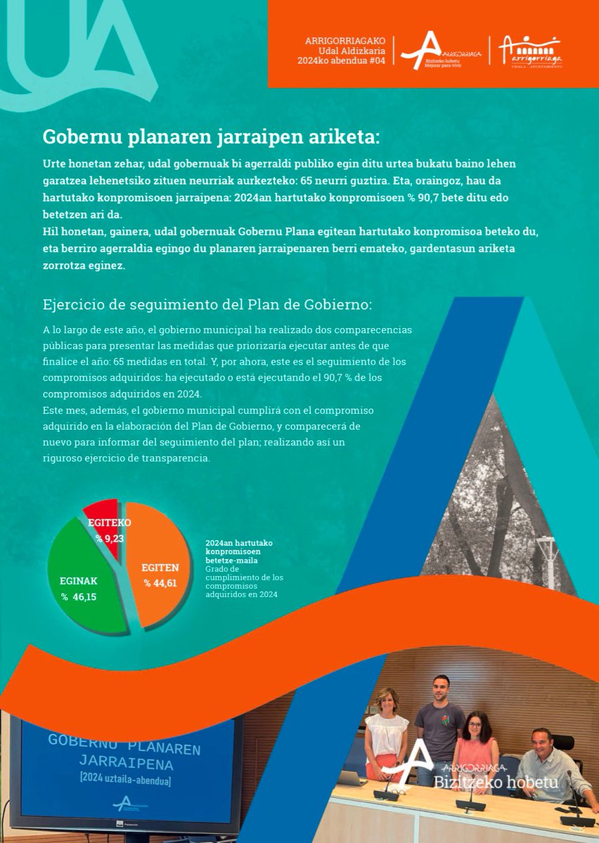 👥📢 KOMUNIKAZIOA

➡ Udal aldizkaria kalean da. Arrigorriagako proiektu estrategikoen jarraipena jasotzen du. Horien artean, osasun zentro berria, 2025eko udal aurrekontuak, HAPOa edo Ollargan auzoko proiektua daude.

🔗 Ikusi aldizkaria: labur.eus/u6go4