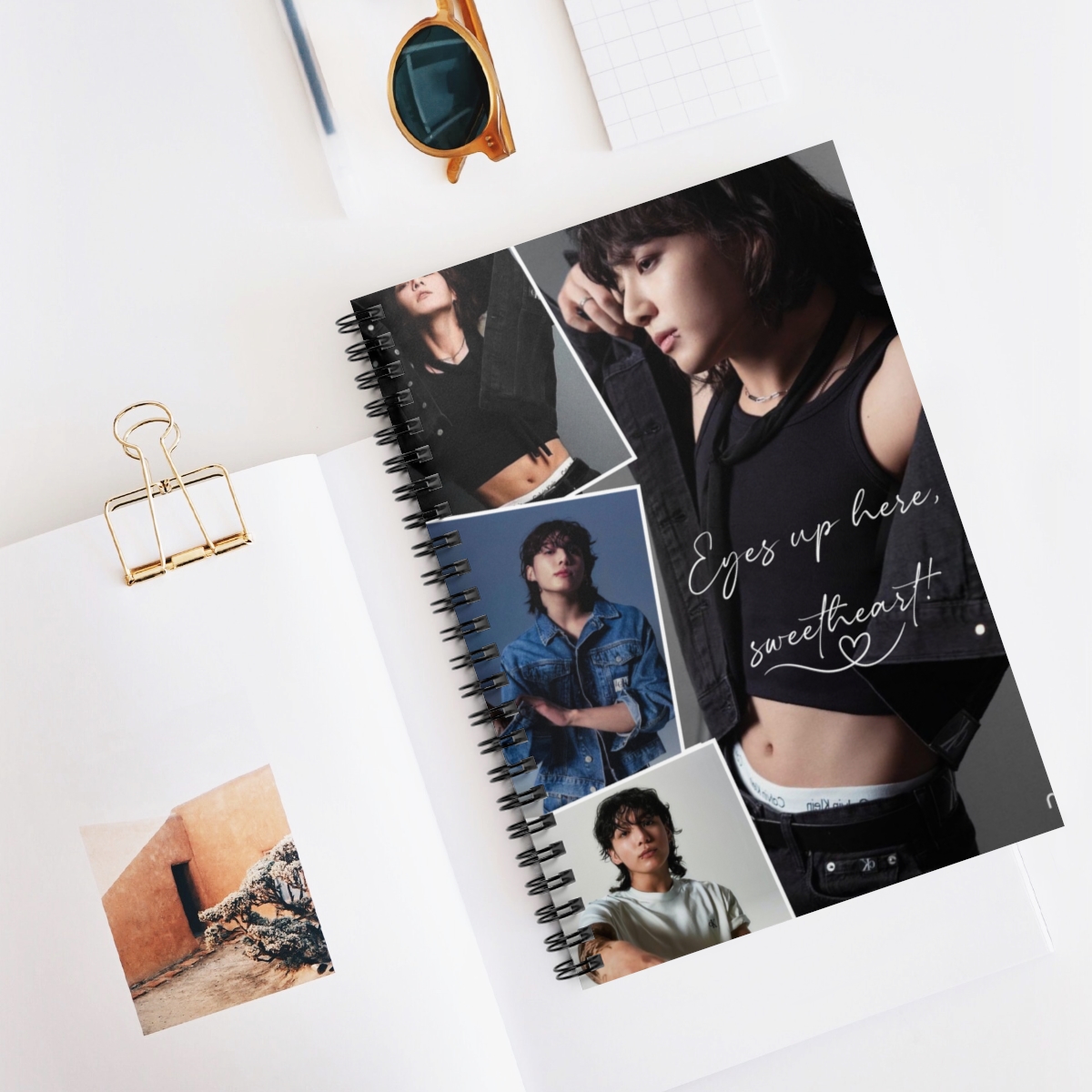 cjcollinshere's tweet photo. Eyes Up Here - Jungkook Art Spiral Notebook - Ruled Line, Cute Journal
#JungkookNotebook #BTSGift #JungkookGift #BTSARMY #ARMYJournal #JungkookDesign #CuteJournal #KpopStationery #BTSAesthetic #JungkookInspired #ARMYMustHave #SpiralNotebook #BTSFanGift #JungkookLover https://t.co/IwWmGkap8v