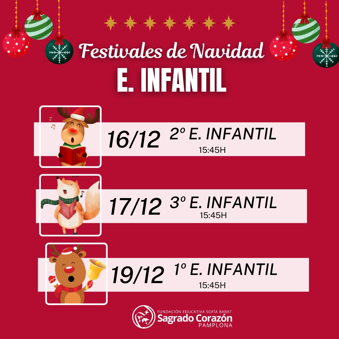 🎤🌲Festivales de Navidad en Infantil🌲🎤
¡Os esperamos!