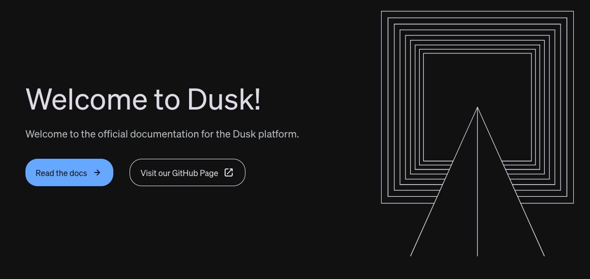 Want to get involved with $DUSK?

You can run a node on our testnet, Nocturne:
docs.dusk.network/operator/overv…