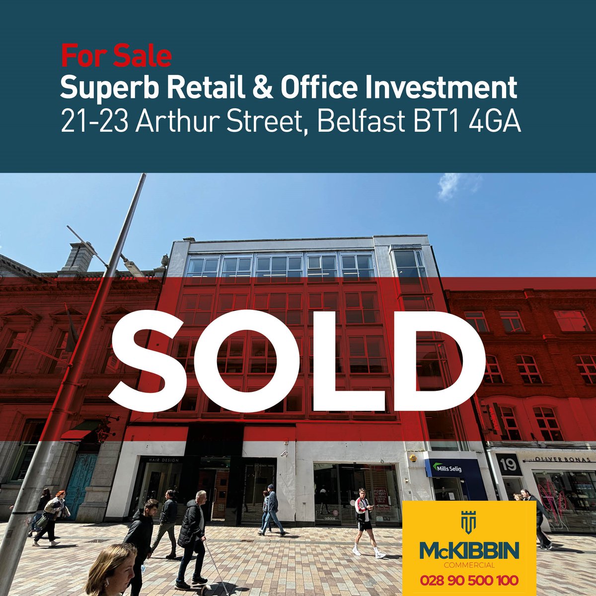 McKibbinComm's tweet photo. SOLD - INVESTMENT 

McKibbin Commercial were delighted to have acted on behalf of the seller of this prime piece of real estate in Belfast City Centre!

#sold #bt1 #investment #belfast

https://t.co/BEEQPdt7E0 https://t.co/htmkftZHFo