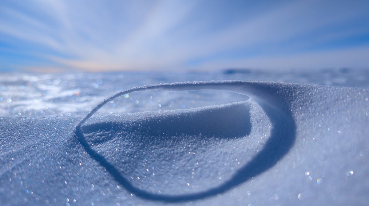 Beyond EPICA (@oldestice) on Twitter photo Today the drilling passed a depth of 2390 m, the processing arrived at 2343 m. 
Water stable isotope measurement continues with the laser spectrometer, providing a preliminary age scale of the Beyond EPICA ice core.
In the photo: structure of the surface snow
📸G. Lawer©PNRA/IPEV Today the drilling passed a depth of 2390 m, the processing arrived at 2343 m. 
Water stable isotope measurement continues with the laser spectrometer, providing a preliminary age scale of the Beyond EPICA ice core.
In the photo: structure of the surface snow
📸G. Lawer©PNRA/IPEV